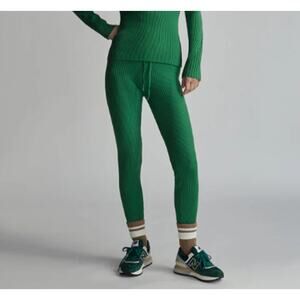 🥶 Varley Green Mocado Rib Knit Legging Size XXS